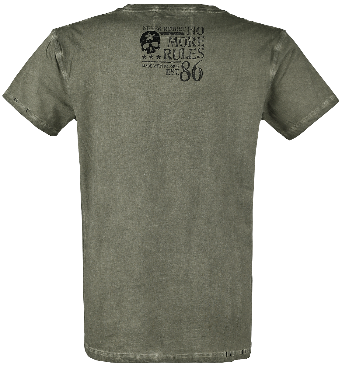 T-Shirt Manches courtes  de Rock Rebel by EMP - Rebel Soul - S à XXL - pour Homme - vert - Rock Rebel by EMP - View 2