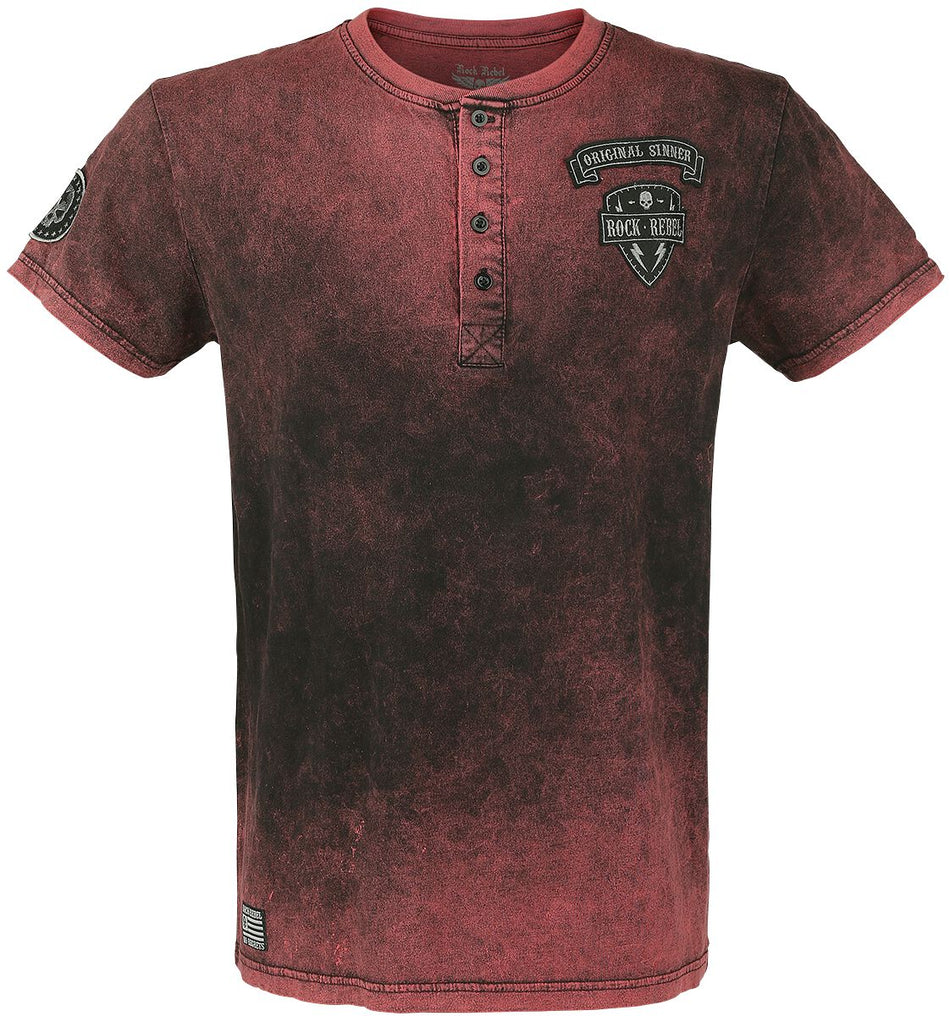 T-Shirt Manches courtes  de Rock Rebel by EMP - Back For More - S à 3XL - pour Homme - rouge - Rock Rebel by EMP