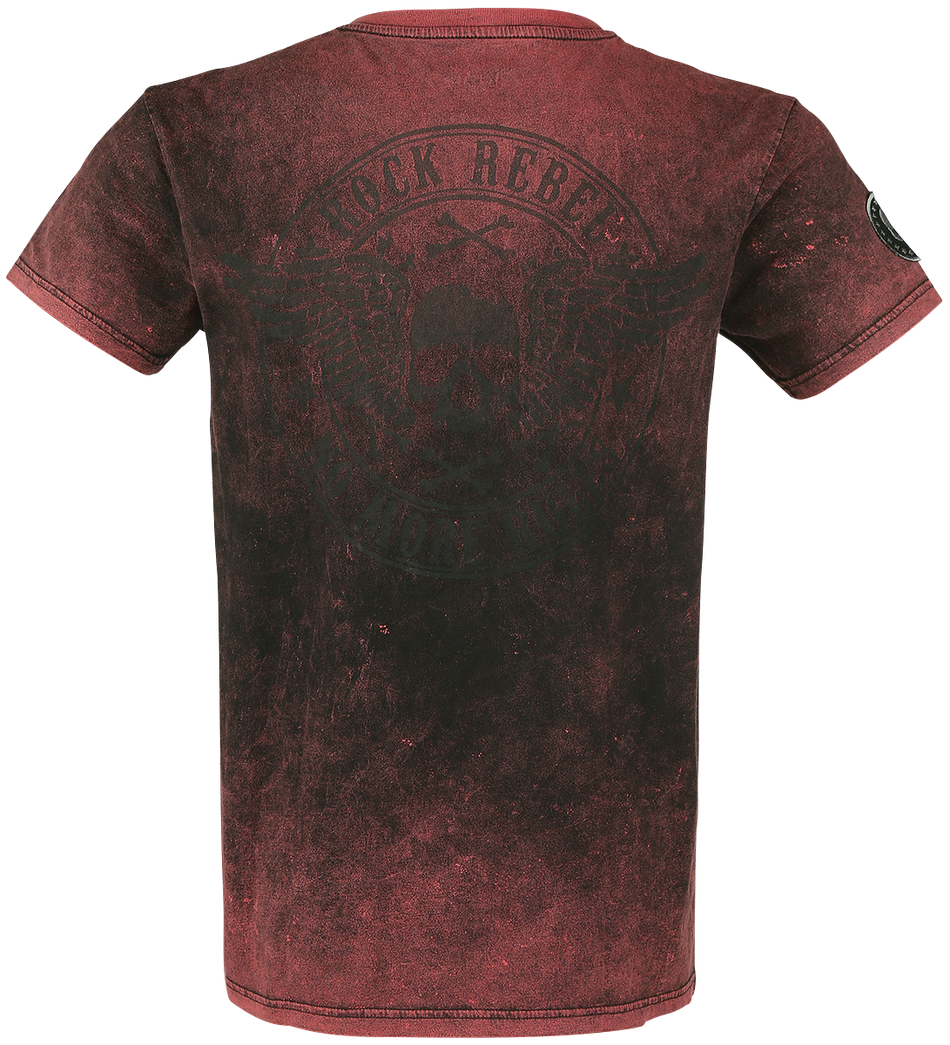 T-Shirt Manches courtes  de Rock Rebel by EMP - Back For More - S à 3XL - pour Homme - rouge - Rock Rebel by EMP - View 2