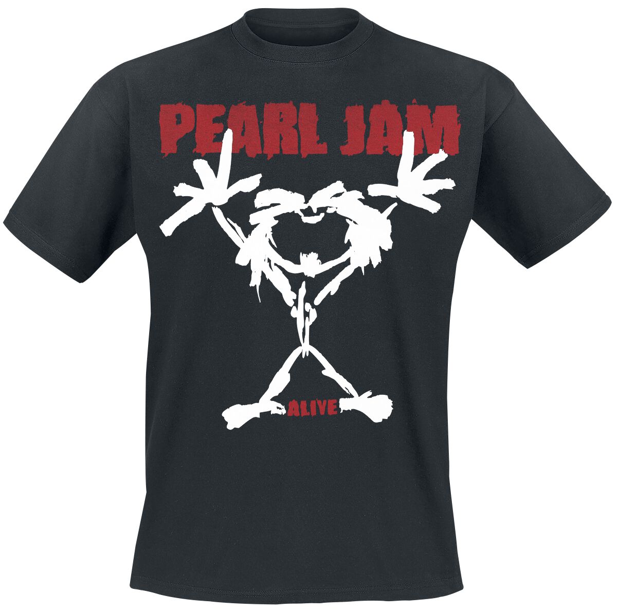 T-Shirt Manches courtes  de Pearl Jam - Stickman - S à XXL - pour Homme - noir - Pearl Jam
