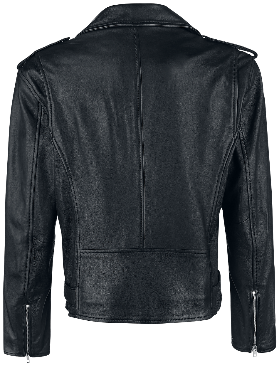 Veste en cuir  de Black Premium by EMP - The Road Crew - M à XXL - pour Homme - noir - Black Premium by EMP - View 2