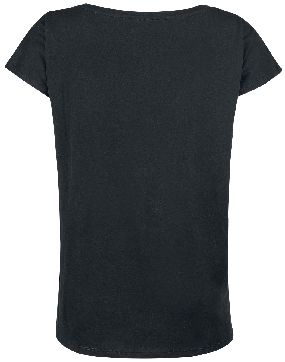T-Shirt Manches courtes Disney de La Belle Et La Bête - Rose - S à 5XL - pour Femme - noir - La Belle Et La Bête - View 2