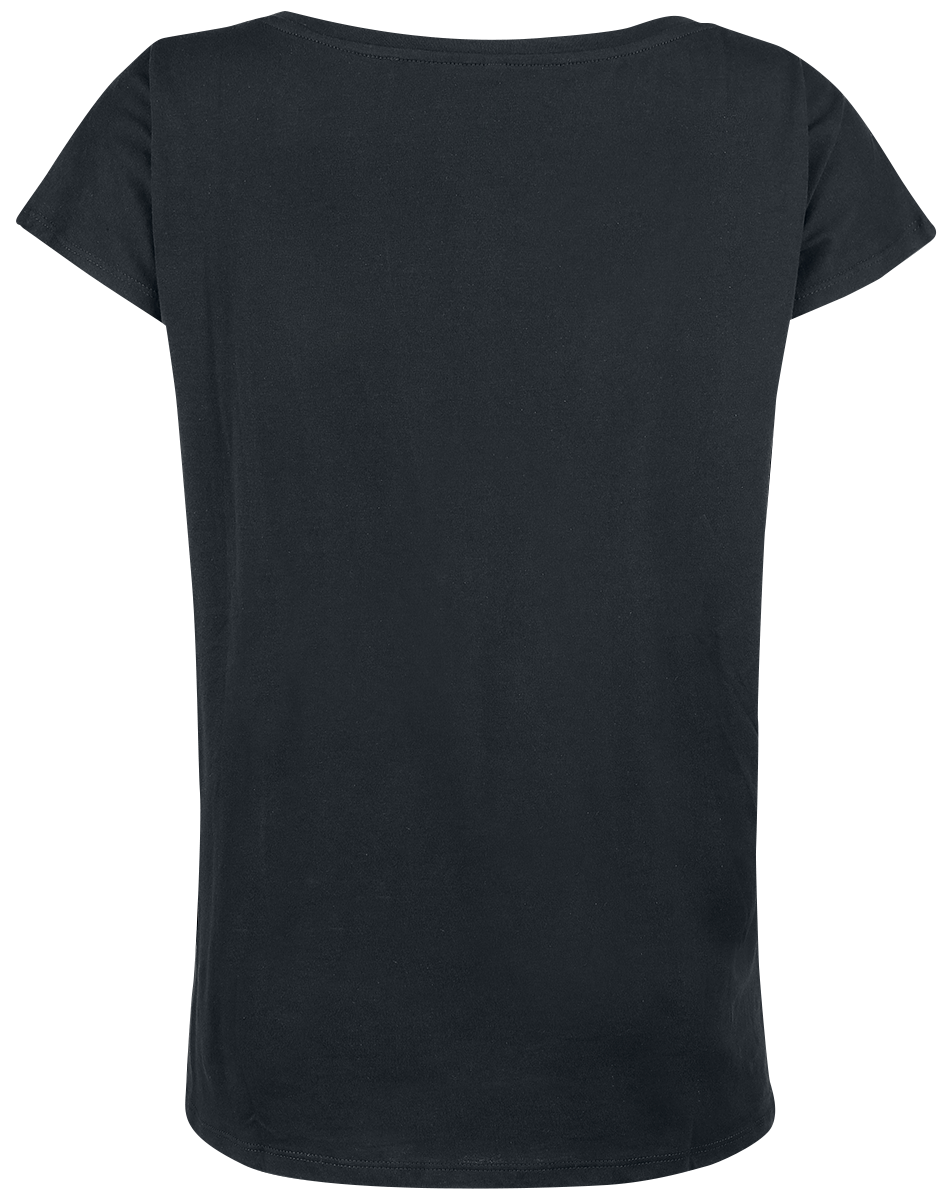 T-Shirt Manches courtes Disney de La Belle Et La Bête - Rose - S à 5XL - pour Femme - noir - La Belle Et La Bête - View 2