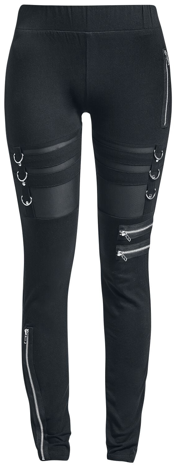 Legging Gothic de Chemical Black - Legging Inka - S à XXL - pour Femme - noir - Chemical Black