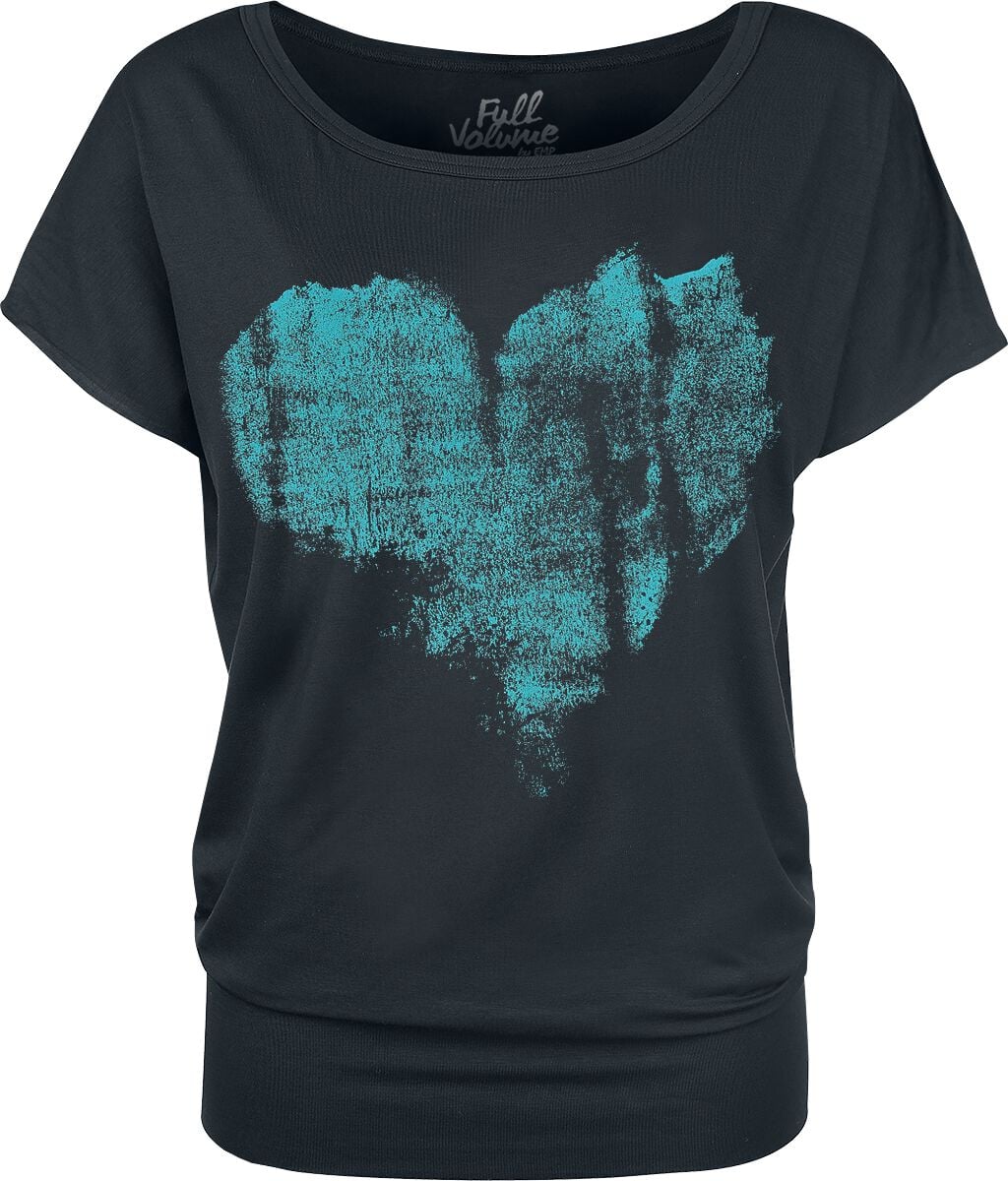 T-Shirt Manches courtes  de Full Volume by EMP - Can You Read My Mind - S à 5XL - pour Femme - noir - Full Volume by EMP