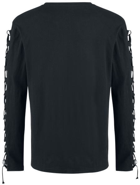 T-shirt manches longues Gothic de Gothicana by EMP - Cut The Cord - S à XXL - pour Homme - noir - Gothicana by EMP - View 2