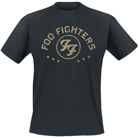 T-Shirt Manches courtes  de Foo Fighters - Arched Star - S à XXL - pour Homme - noir - Foo Fighters