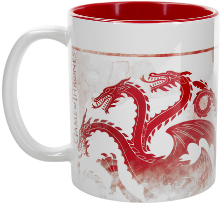 Gobelet  de Game Of Thrones - Targaryen - Dragon Rouge - pour Unisexe - blanc/rouge - Game Of Thrones - View 2