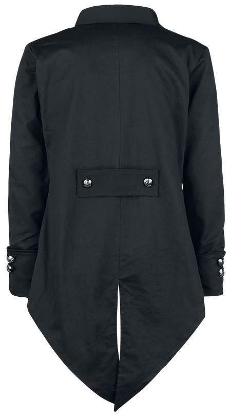 Manteau militaire Gothic de Poizen Industries - Veste Barnes - S à XXL - pour Homme - noir - Poizen Industries - View 2