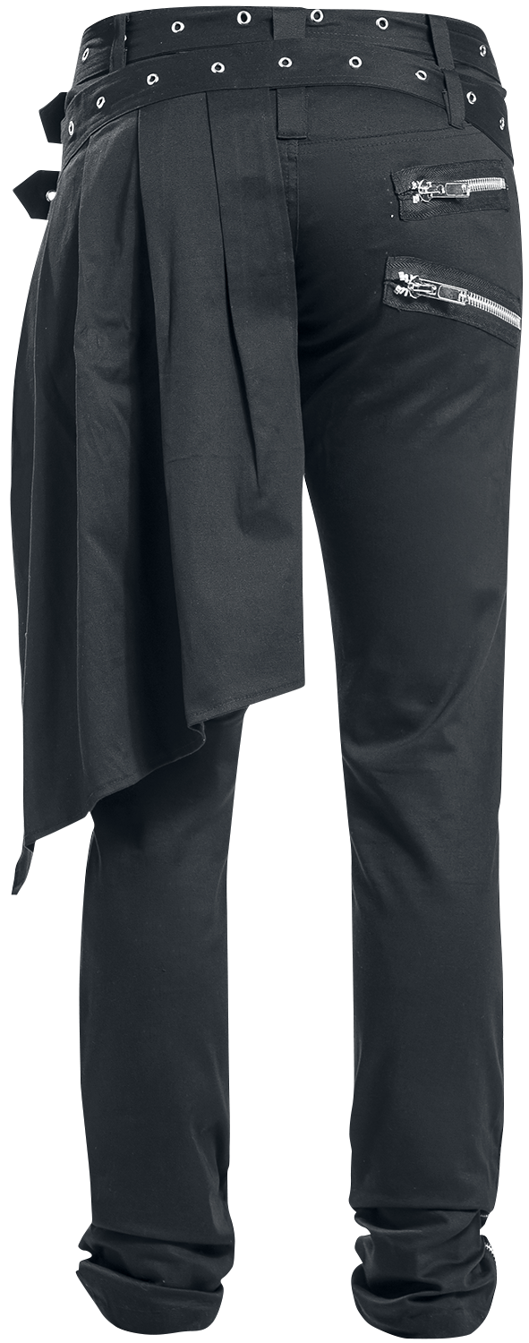 Pantalon en toile Gothic de Vixxsin - Graves Pant Slim Fit - W30L32 à W38L34 - pour Homme - noir - Vixxsin - View 2