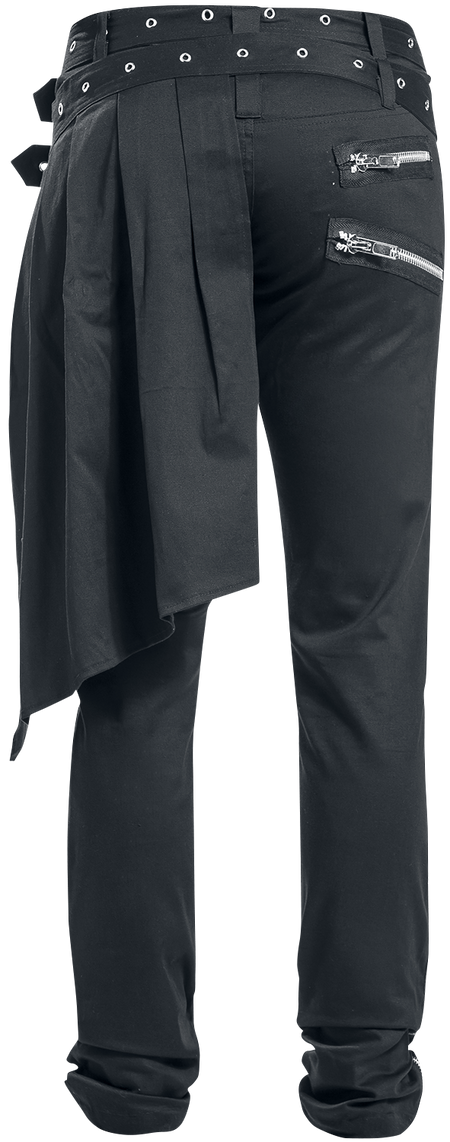 Pantalon en toile Gothic de Vixxsin - Graves Pant Slim Fit - W30L32 à W38L34 - pour Homme - noir - Vixxsin - View 2