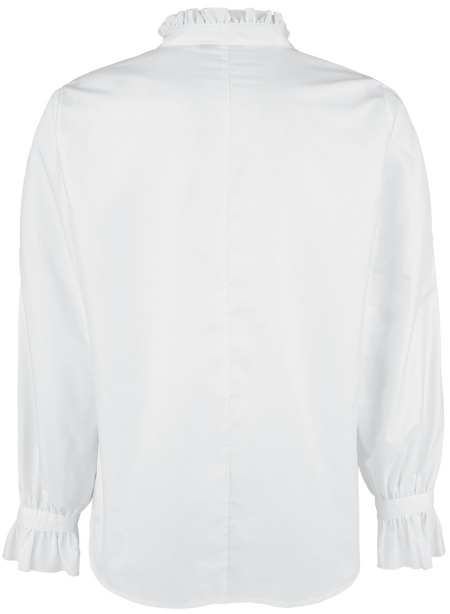 Chemise manches longues Gothic de Banned Alternative - Chemise à fronces et à laçage - S à XXL - pour Homme - blanc - Banned Alternative - View 2