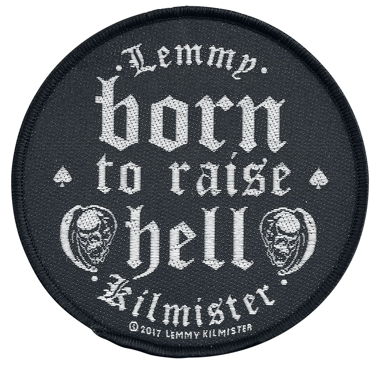 Patch  de Motörhead - Lemmy Kilmister - Born to raise hell - pour Unisexe - noir/blanc - Motörhead
