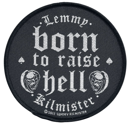 Patch  de Motörhead - Lemmy Kilmister - Born to raise hell - pour Unisexe - noir/blanc - Motörhead