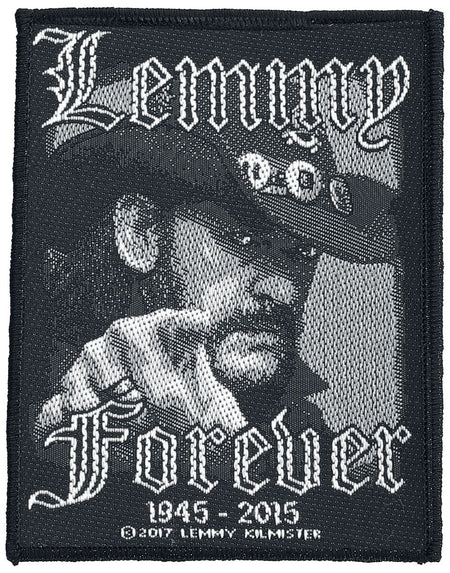 Patch  de Motörhead - Lemmy Kilmister - Forever - pour Indifférent - noir/blanc - Motörhead