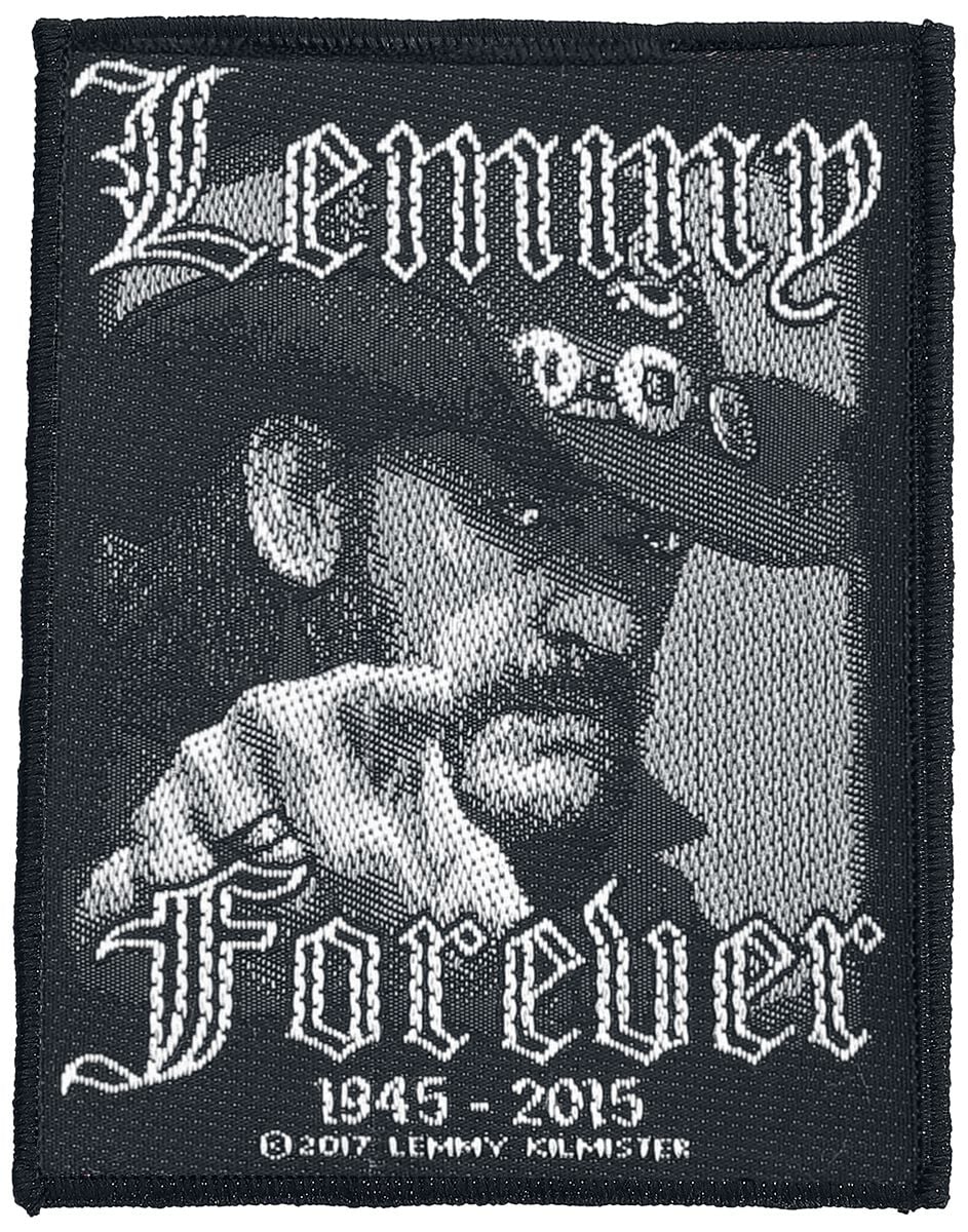 Patch  de Motörhead - Lemmy Kilmister - Forever - pour Indifférent - noir/blanc - Motörhead