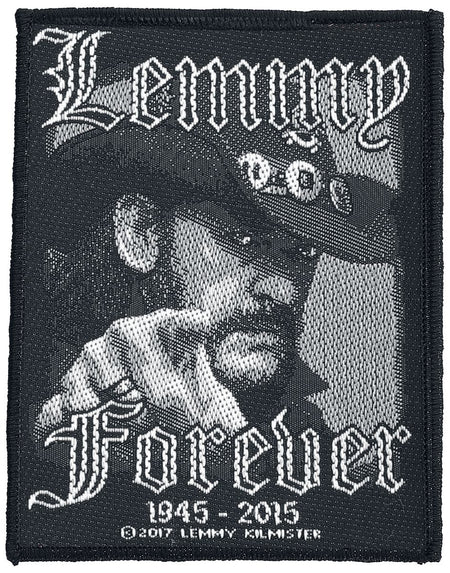 Patch  de Motörhead - Lemmy Kilmister - Forever - pour Indifférent - noir/blanc - Motörhead