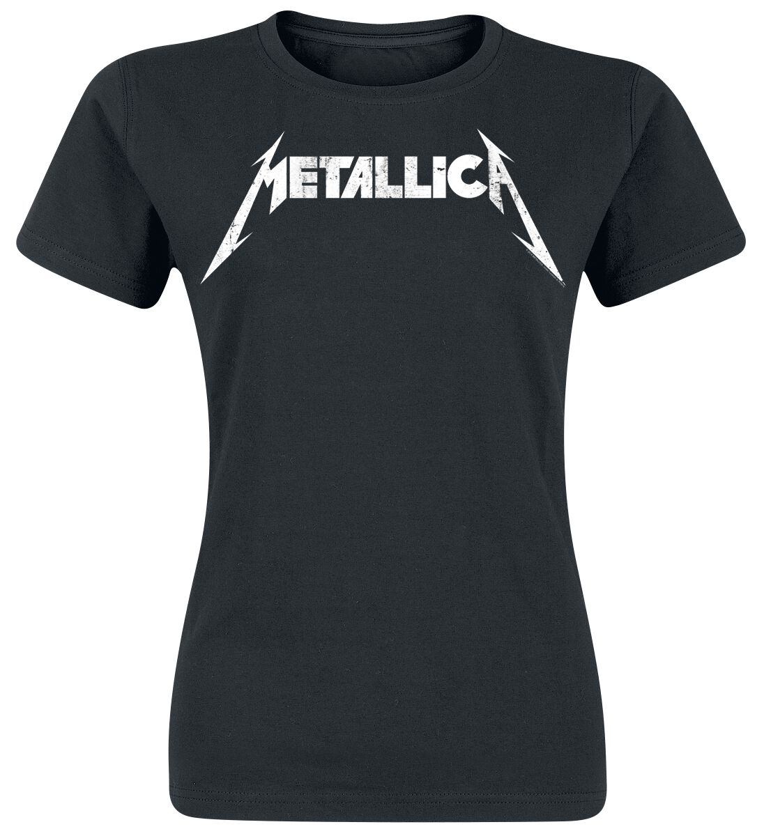 T-Shirt Manches courtes  de Metallica - Logo Texturé - S à XXL - pour Femme - noir - metallica