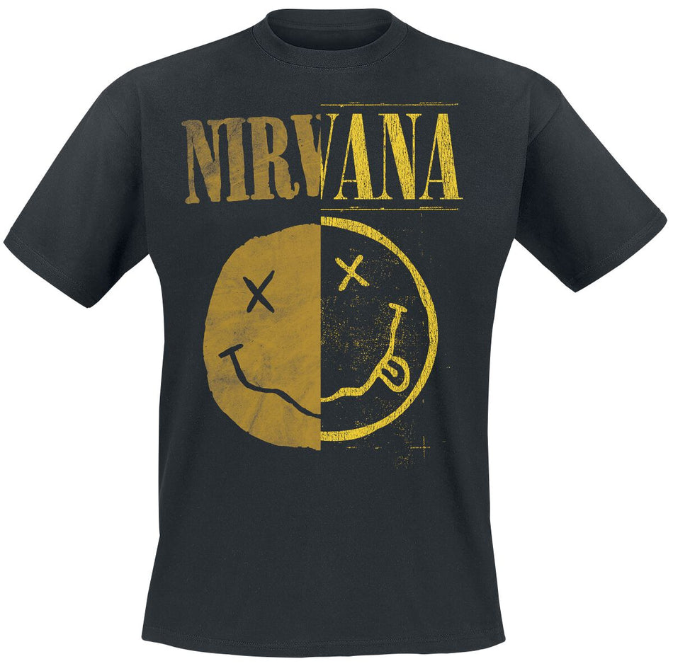 T-Shirt Manches courtes  de Nirvana - Spliced - S à XXL - pour Homme - noir - Nirvana