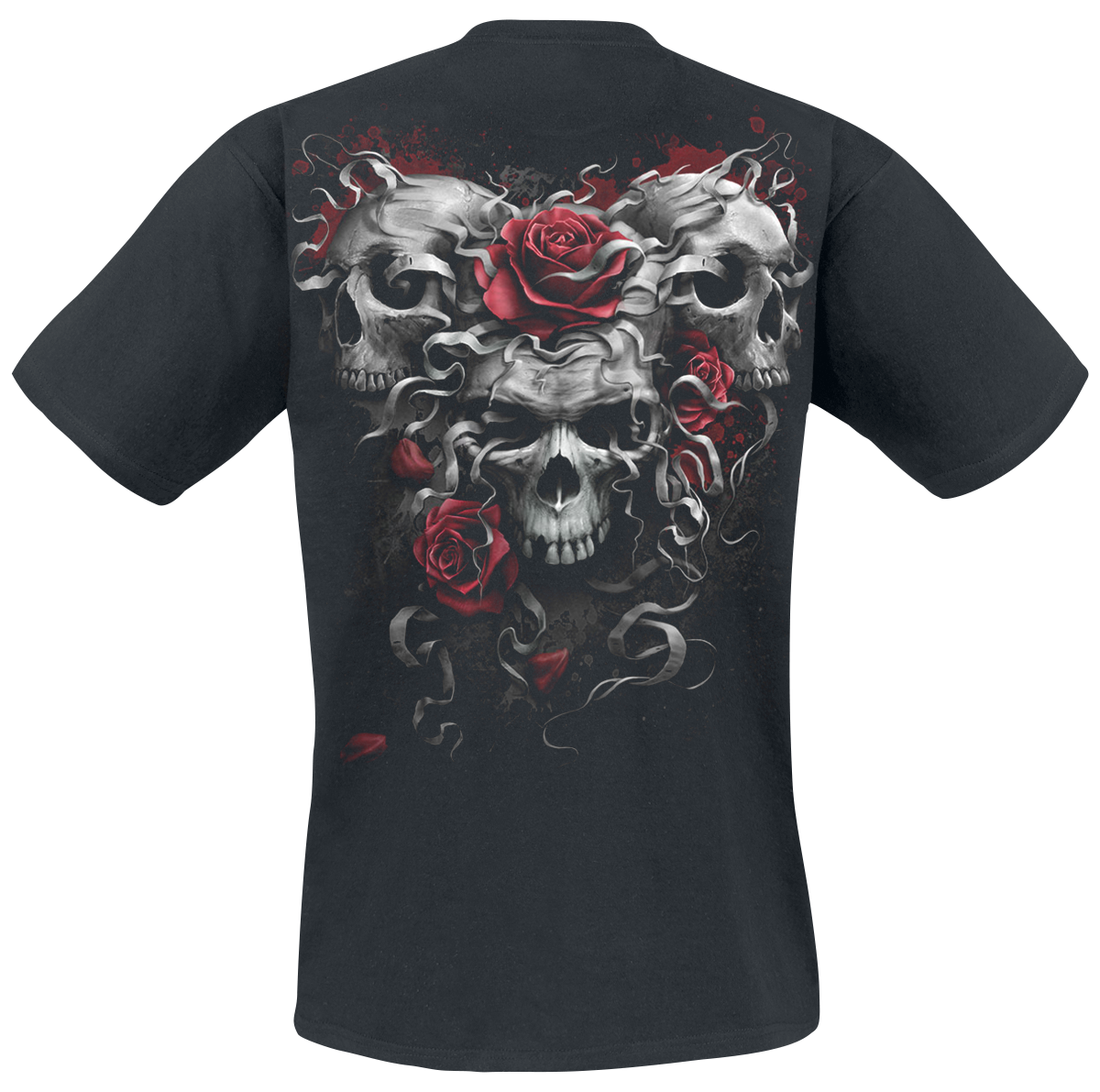 T-Shirt Manches courtes Gothic de Spiral - Skulls N' Roses - S à XXL - pour Homme - noir - Spiral - View 2
