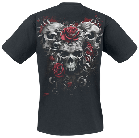 T-Shirt Manches courtes Gothic de Spiral - Skulls N' Roses - S à XXL - pour Homme - noir - Spiral - View 2