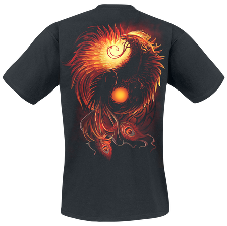 T-Shirt Manches courtes Gothic de Spiral - Phoenix Arisen - S à XXL - pour Homme - noir - Spiral - View 2
