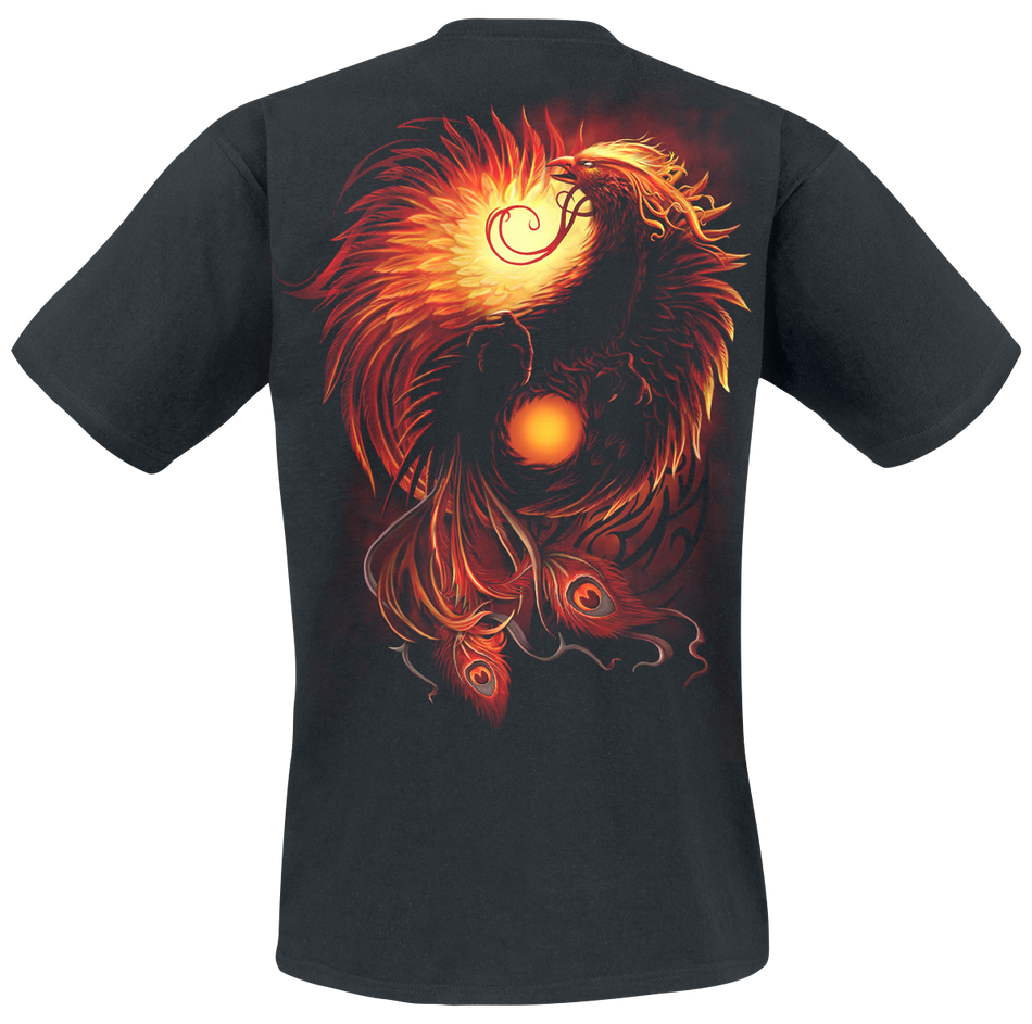 T-Shirt Manches courtes Gothic de Spiral - Phoenix Arisen - S à XXL - pour Homme - noir - Spiral - View 2