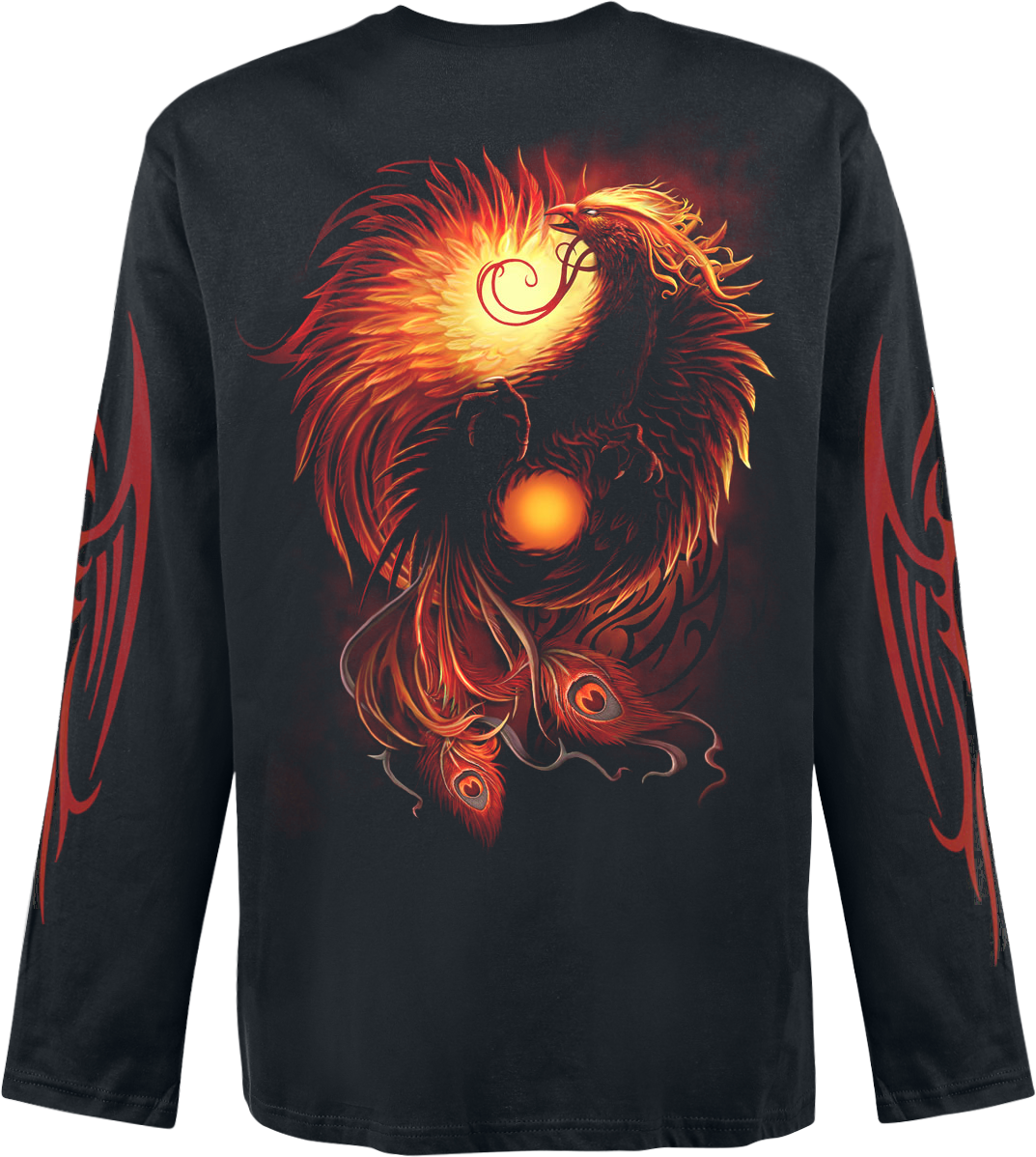 T-shirt manches longues Gothic de Spiral - Phoenix Arisen - M à XXL - pour Homme - noir - Spiral - View 2