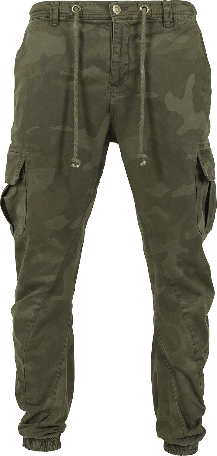 Bas de survêtement  de Urban Classics - Treillis élastiqué - S à XXL - pour Homme - camouflage forêt - Urban Classics
