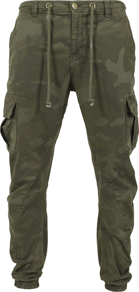 Bas de survêtement  de Urban Classics - Treillis élastiqué - S à XXL - pour Homme - camouflage forêt - Urban Classics