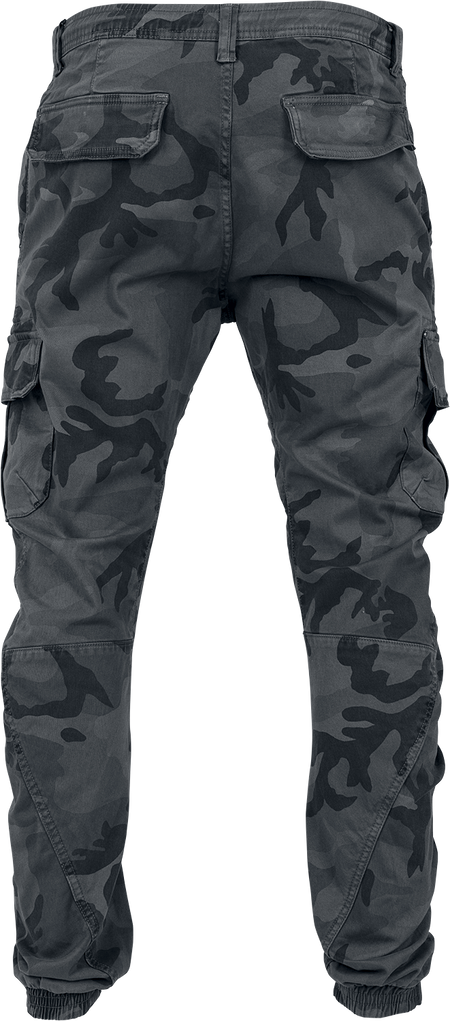 Bas de survêtement  de Urban Classics - Treillis élastiqué - S à XXL - pour Homme - camouflage sombre - Urban Classics - View 2