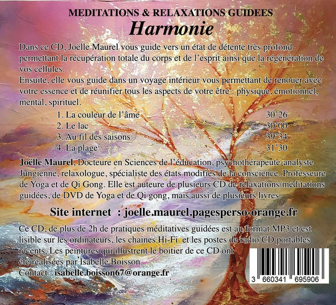 Méditations & Relaxations guidées - Harmonie - CD - Front Cover