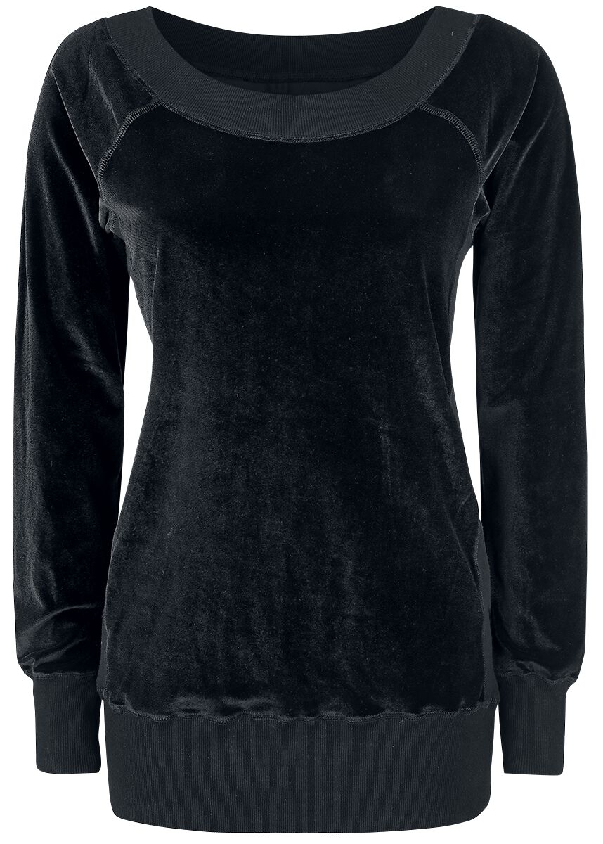 Sweat-shirt  de Forplay - Pull En Velours - S à 3XL - pour Femme - noir - Forplay