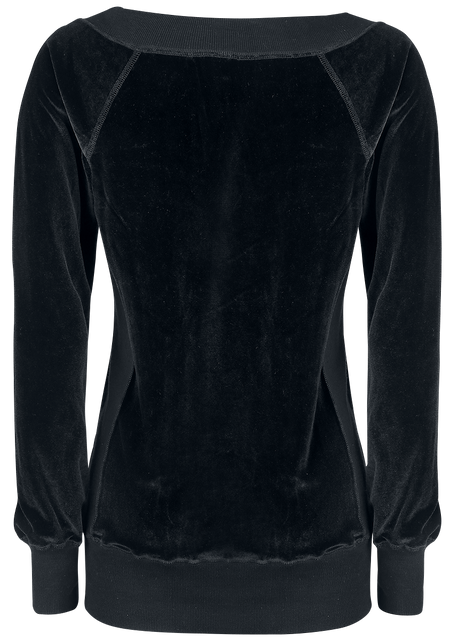 Sweat-shirt  de Forplay - Pull En Velours - S à 3XL - pour Femme - noir - Forplay - View 2