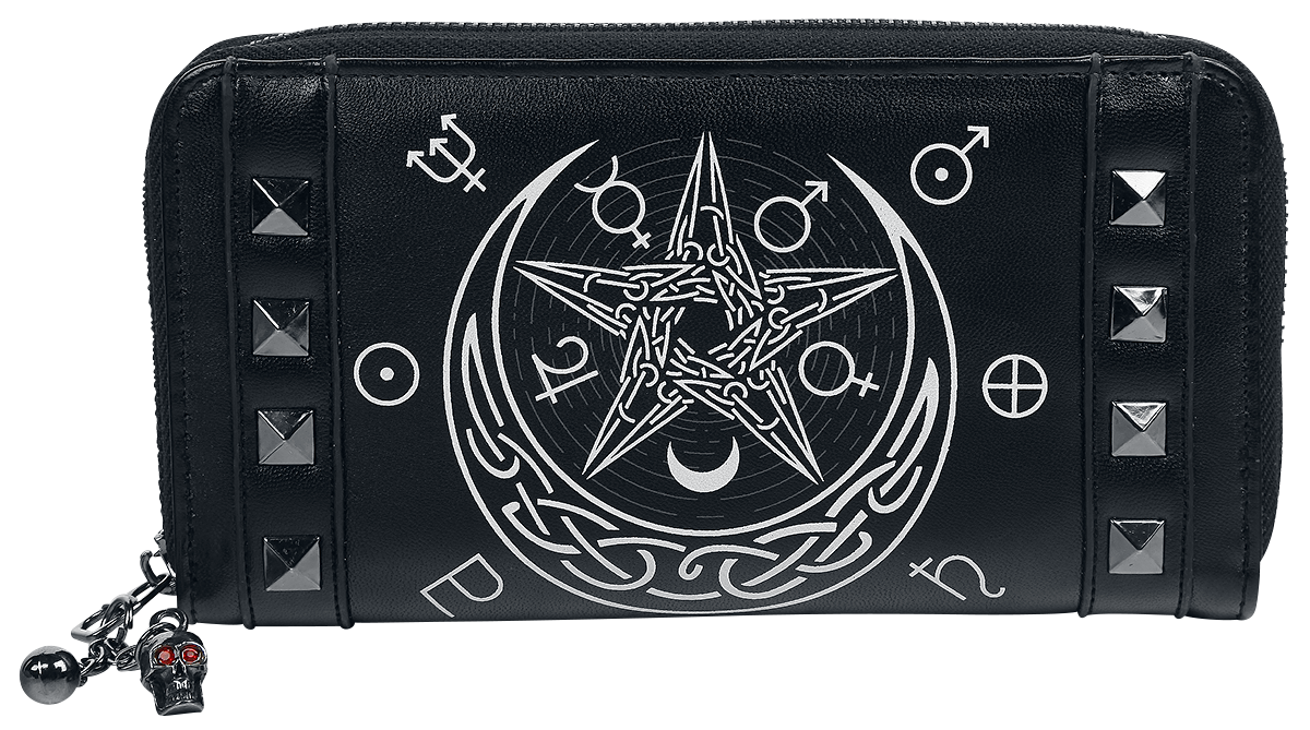 Portefeuille Gothic de Banned Alternative - Hollow - pour Femme - noir/blanc - Banned Alternative - View 2