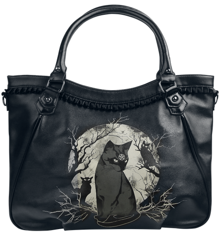Sac à main Gothic de Banned Alternative - Hecate In Full Moon - pour Femme - noir/blanc - Banned Alternative - View 2