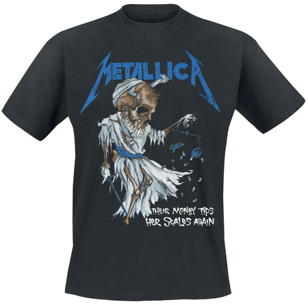 T-Shirt Manches courtes  de Metallica - Tip Scales - M à 3XL - pour Homme - noir - metallica