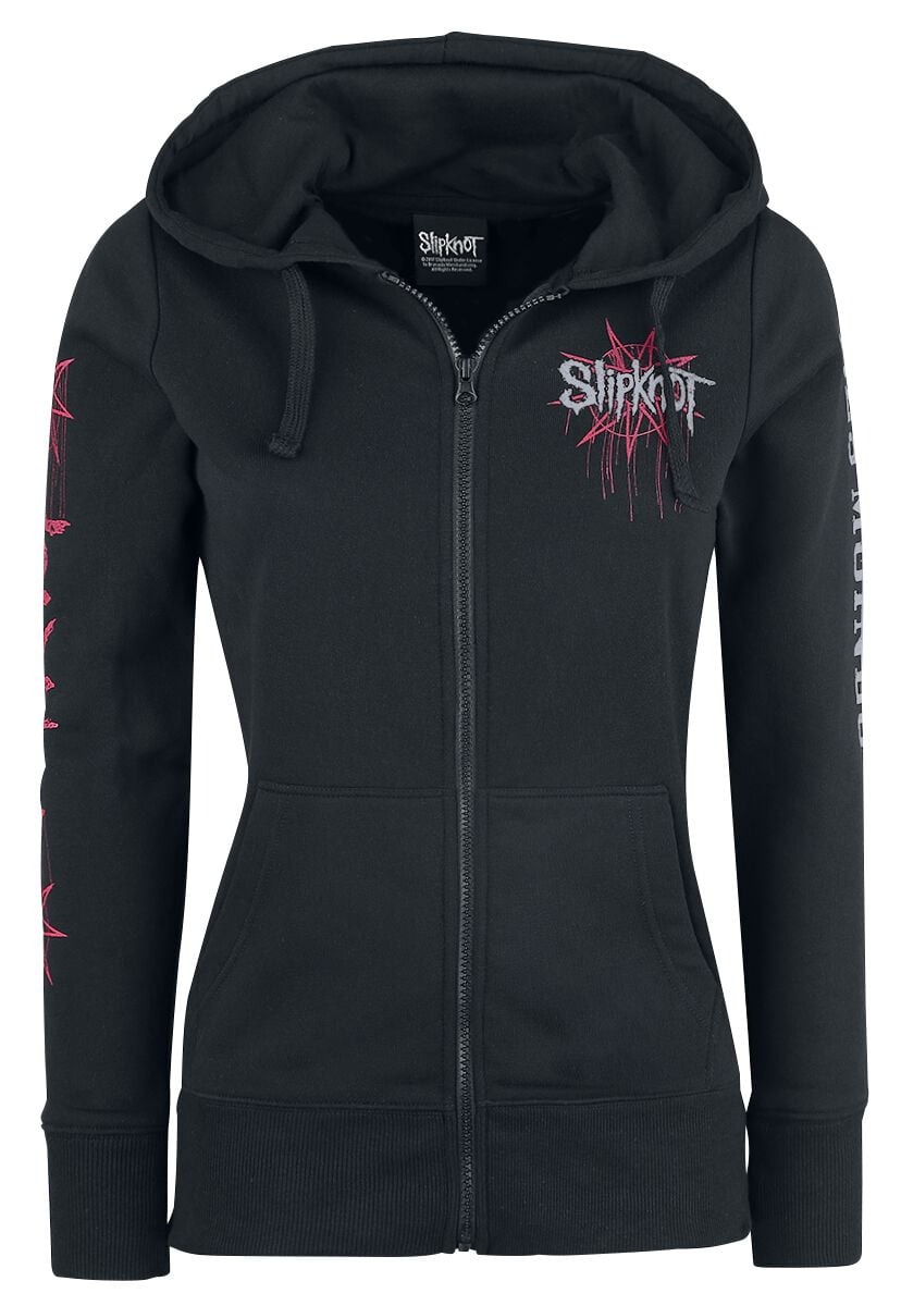 Sweat-shirt zippé à capuche  de Slipknot - Iowa Star - S à XXL - pour Femme - noir - Slipknot