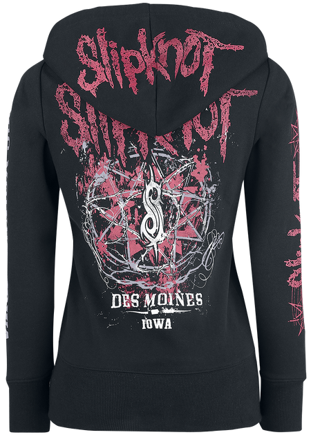 Sweat-shirt zippé à capuche  de Slipknot - Iowa Star - S à XXL - pour Femme - noir - Slipknot - View 2
