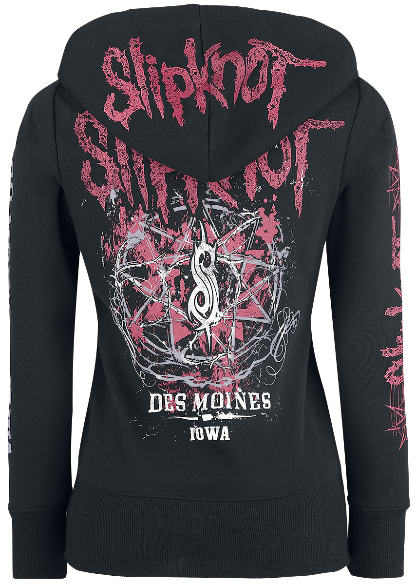 Sweat-shirt zippé à capuche  de Slipknot - Iowa Star - S à XXL - pour Femme - noir - Slipknot - View 2