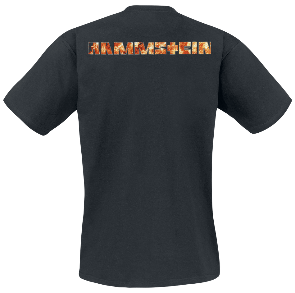 T-Shirt Manches courtes  de Rammstein - Logo Lave - S à 5XL - pour Homme - noir - Rammstein - View 2