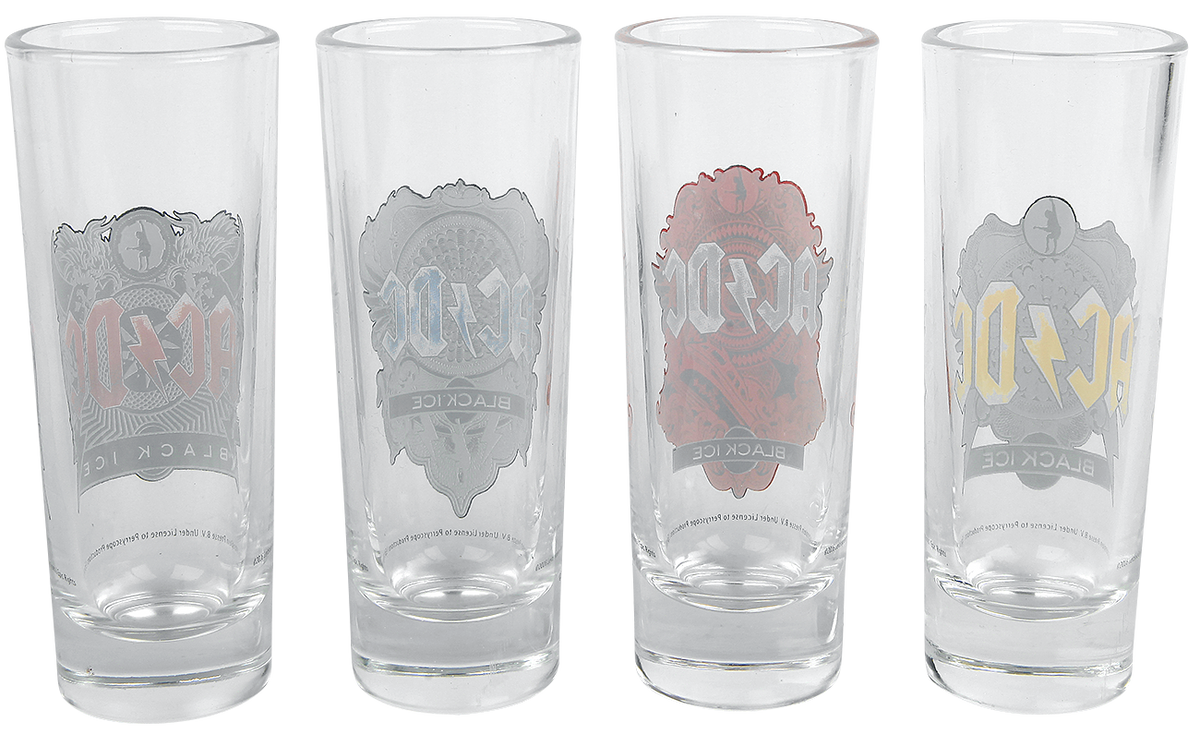 Lot de verres à shots  de AC/DC - Black Ice - pour Indifférent - transparent - AC/DC - View 2