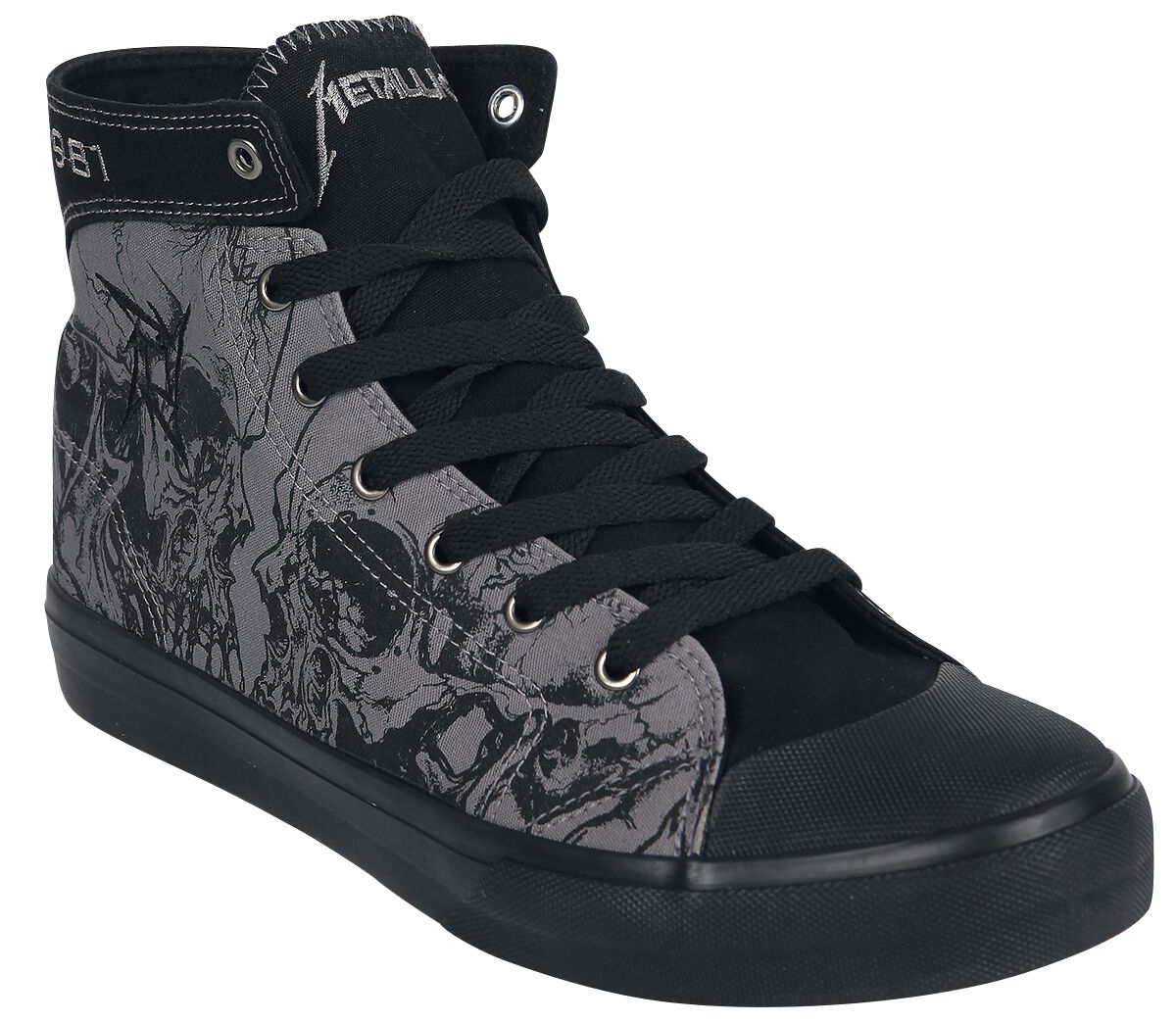 Baskets hautes  de Metallica - EMP Signature Collection - EU37 à EU47 - pour Unisexe - gris/noir - metallica