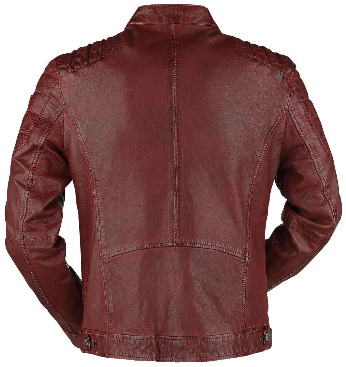 Veste en cuir  de Mauritius - Camren Slim Fit NSLVW - S à 6XL - pour Homme - rouge - Mauritius - View 2