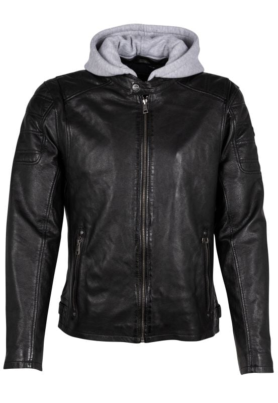 Veste en cuir  de Mauritius - Rylo LAKEV - S à 3XL - pour Homme - noir - Mauritius