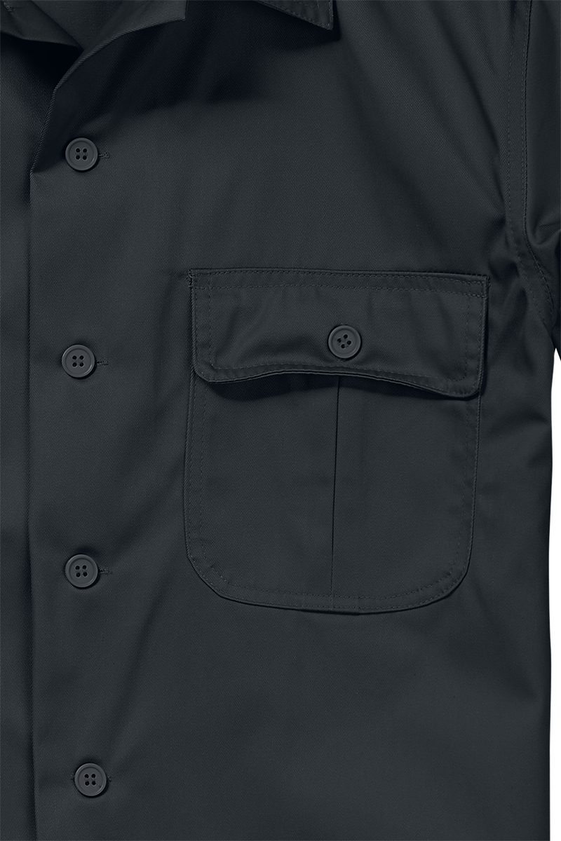 Chemise manches longues  de Brandit - T-shirt à manches longues US - M à 5XL - pour Homme - noir - Brandit - View 2