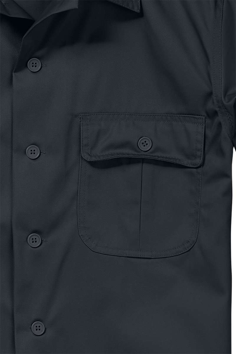 Chemise manches longues  de Brandit - T-shirt à manches longues US - M à 5XL - pour Homme - noir - Brandit - View 2