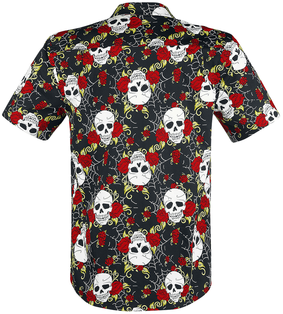 Chemise manches courtes Gothic de Jawbreaker - Skull - S à XL - pour Homme - noir - Jawbreaker - View 2