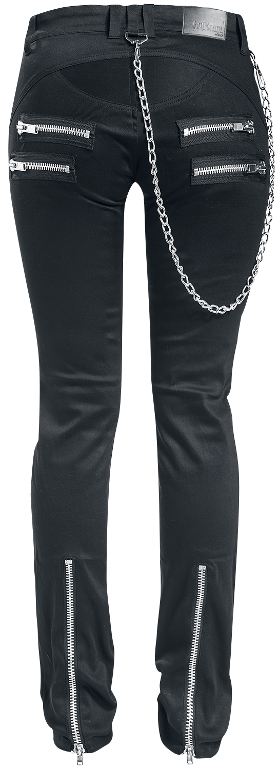 Jean Gothic de Gothicana by EMP - Skarlett - W27L32 à W34L34 - pour Femme - noir - Gothicana by EMP - View 2