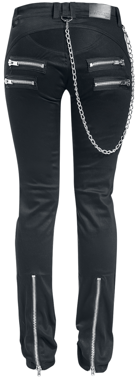 Jean Gothic de Gothicana by EMP - Skarlett - W27L32 à W34L34 - pour Femme - noir - Gothicana by EMP - View 2